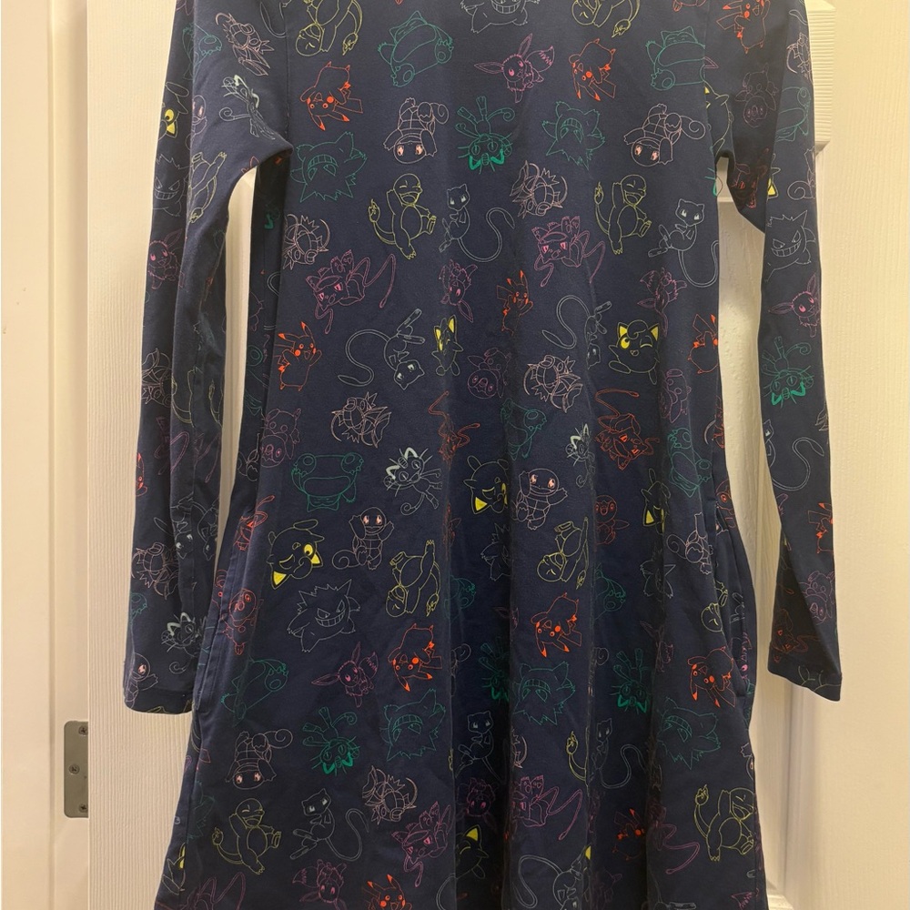 Kids Navy Blue Character Dress